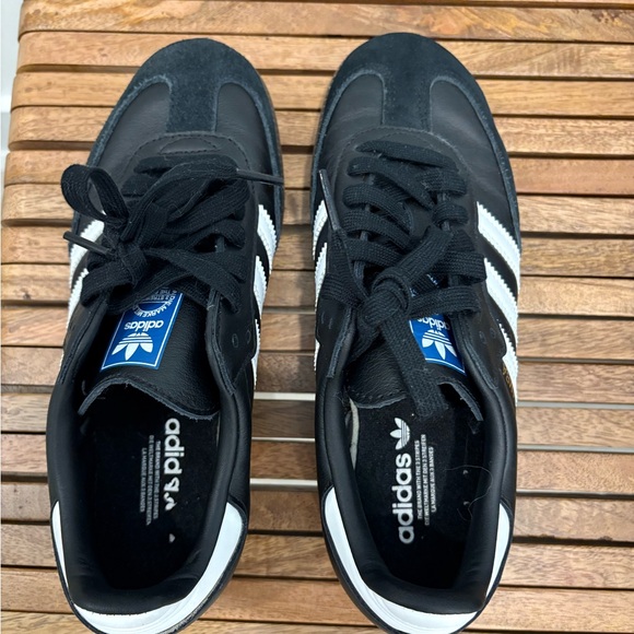 Adidas Samba Black Leather Sneakers - Picture 3 of 9